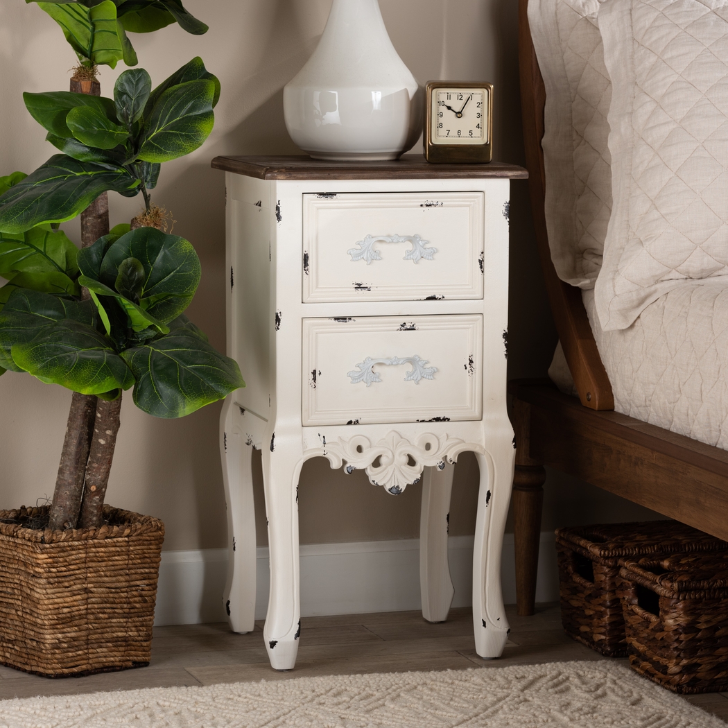 Ripplewood White Nightstand - Thumbnail - Image 2