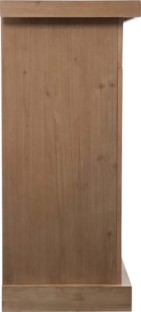 Rische Natural 45 in. Console with Electric Smart Fireplace - Thumbnail - Image 3