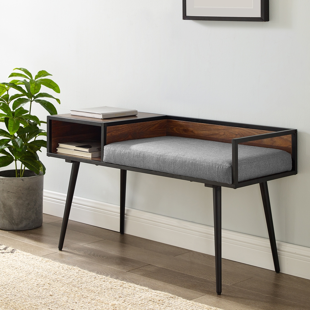 Rison Gray Accent Bench - Thumbnail - Image 4