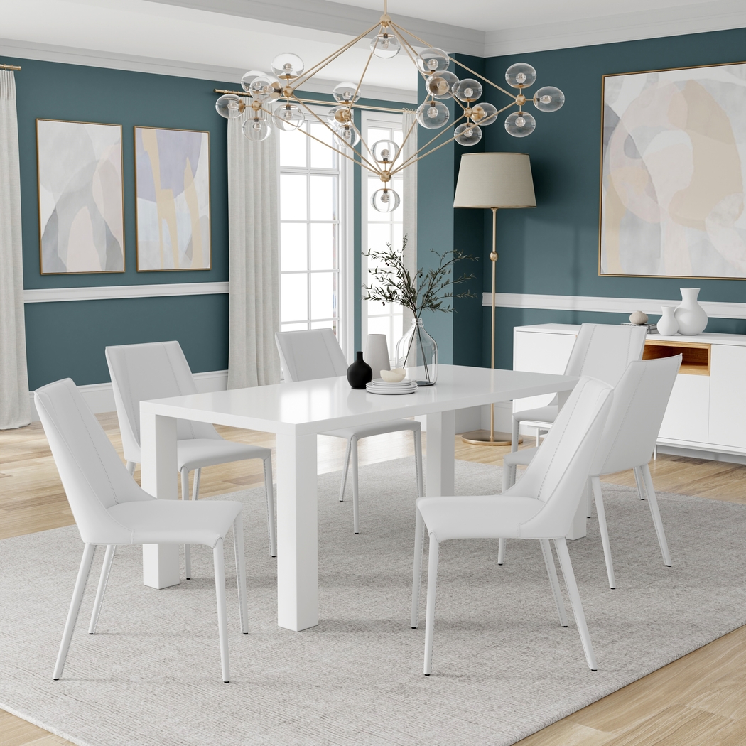 Ritenour White 70 in. Dining Table - Thumbnail - Image 2