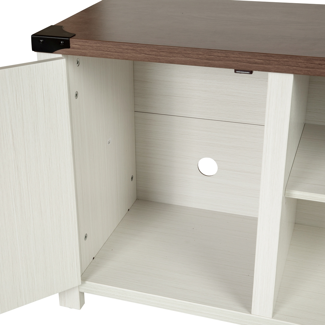 Rithera White 59 TV Console - Thumbnail - Image 6