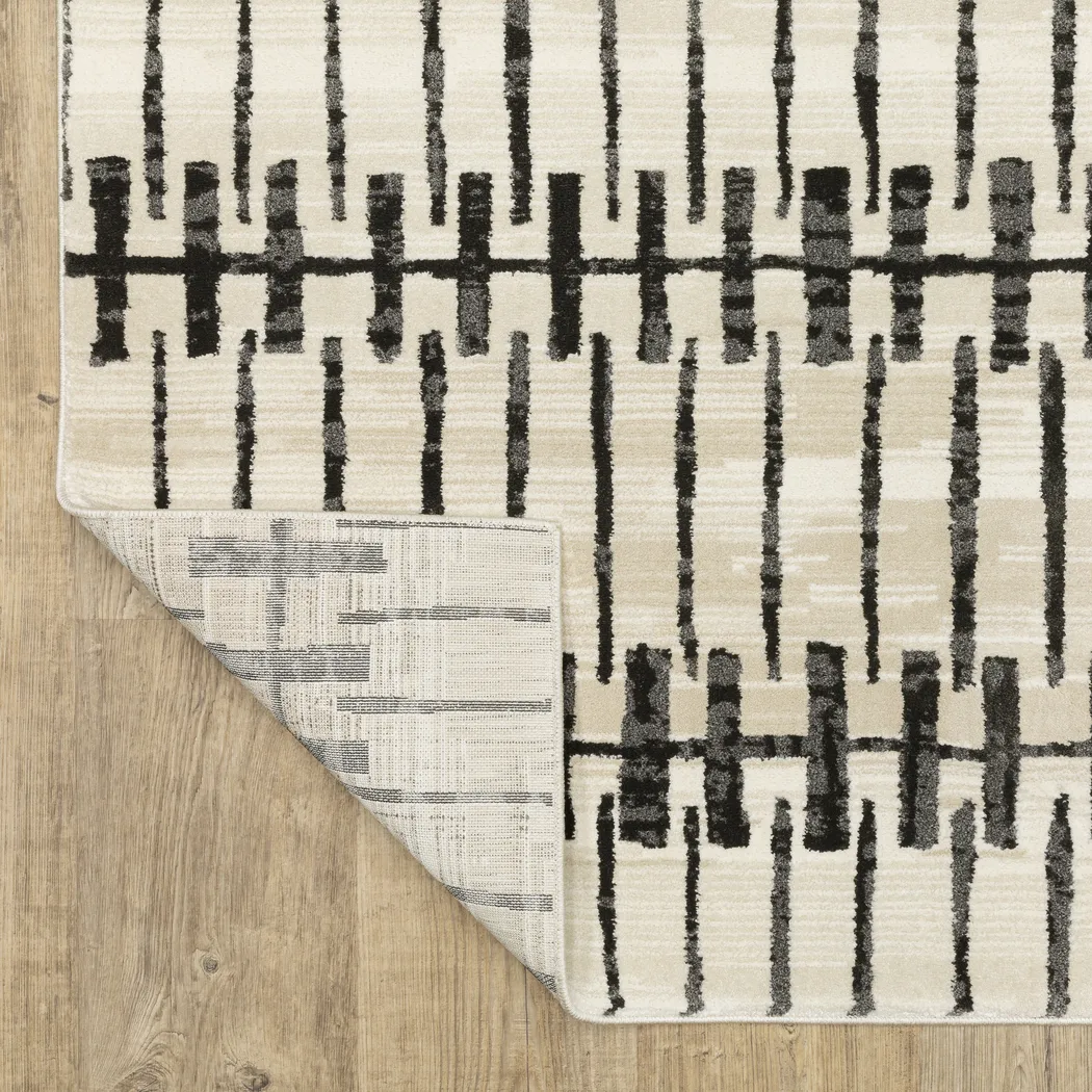 Ritho Ivory 6'7 x 9'6 Rug - Thumbnail - Image 4