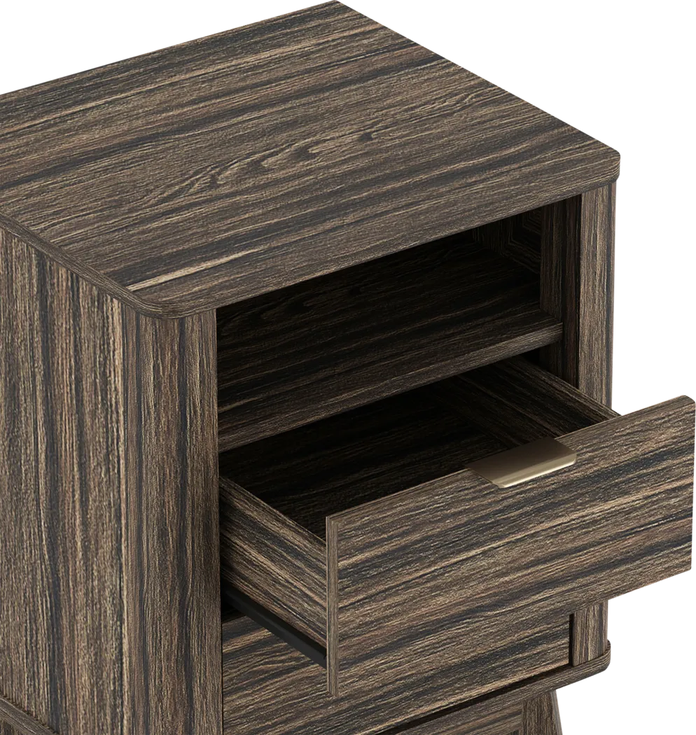 Ritim Walnut Nightstand - Image 4