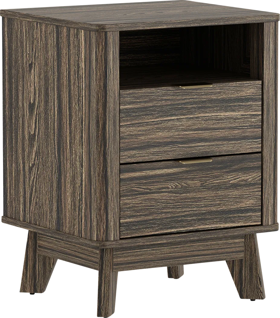 Ritim Walnut Nightstand - Image 5