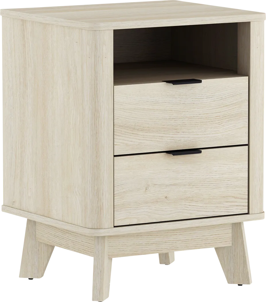 Ritim Whitewash Nightstand - Image 5