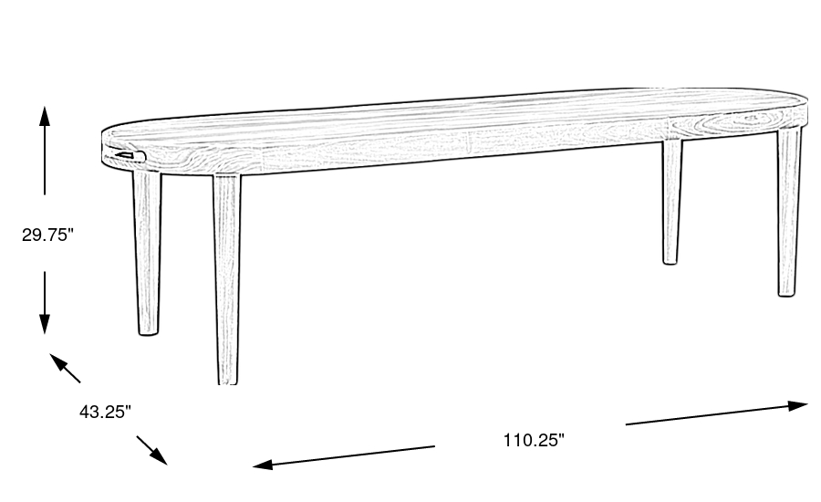 Dimension Image. Please refer to the Dimension Tab on this page for dimension details.