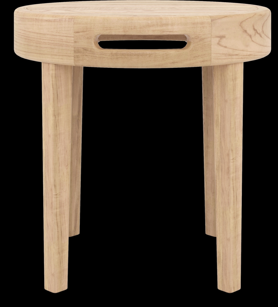 Riva Blonde 7 Pc Outdoor Seating Set with White Cushions - Thumbnail - Image 12