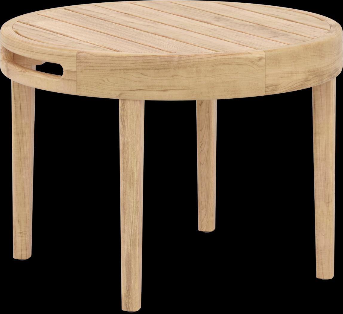 Riva Blonde 5 Pc Outdoor Seating Set with Flax Cushions - Thumbnail - Image 8