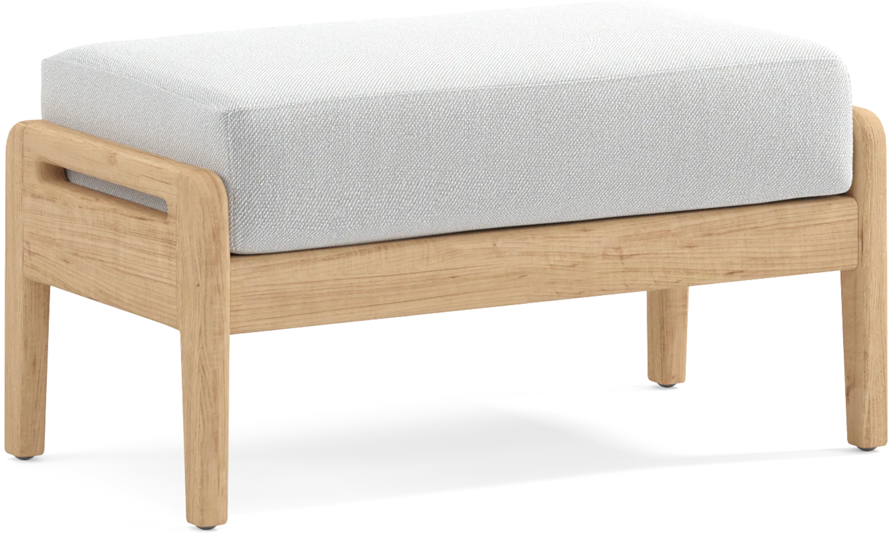 Riva Blonde 6 Pc Outdoor Loveseat Seating Set with Dove Cushions - Thumbnail - Image 8