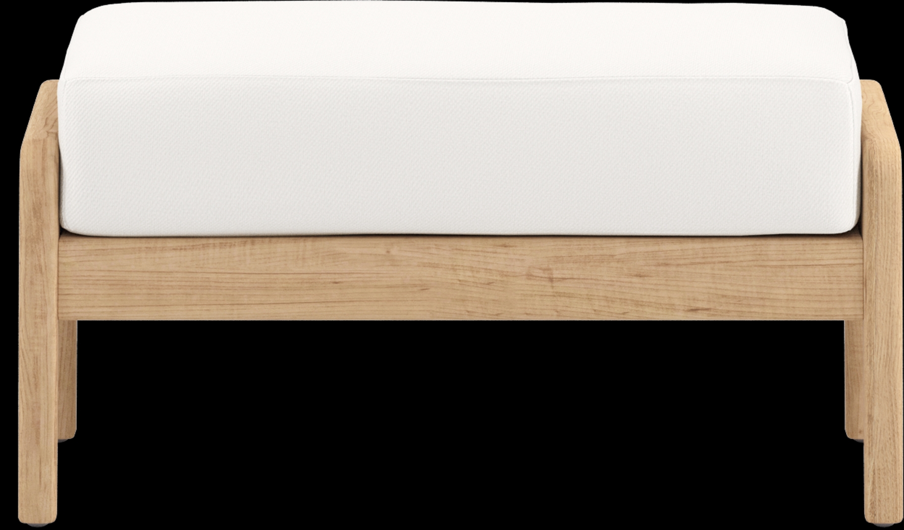 Riva Blonde 6 Pc Outdoor Loveseat Seating Set with White Cushions - Thumbnail - Image 10