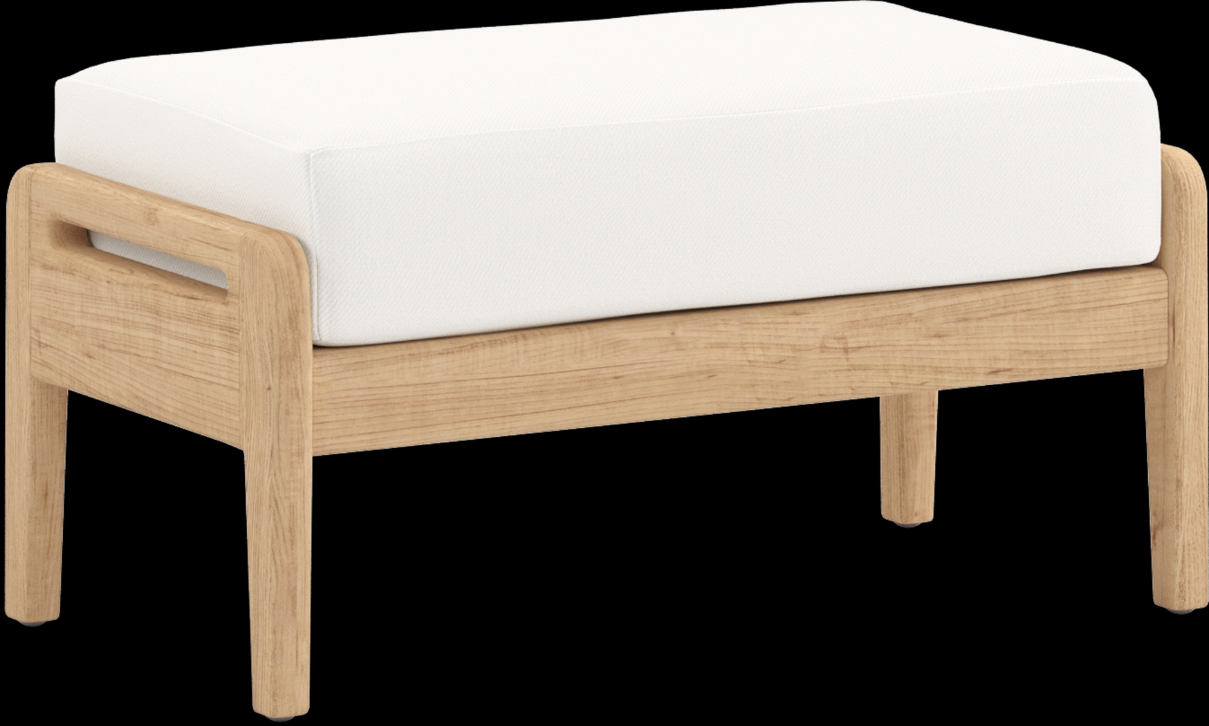 Riva Blonde 6 Pc Outdoor Loveseat Seating Set with White Cushions - Thumbnail - Image 9