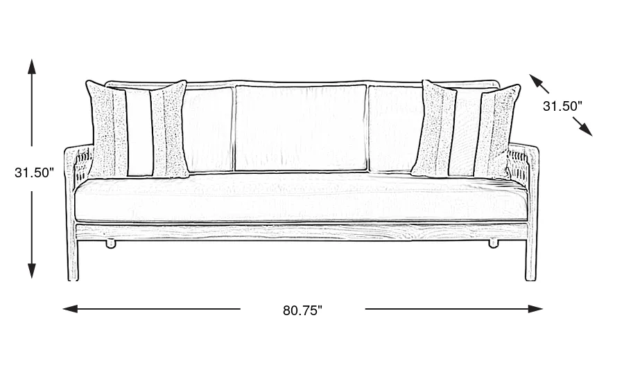 Dimension Image. Please refer to the Dimension Tab on this page for dimension details.