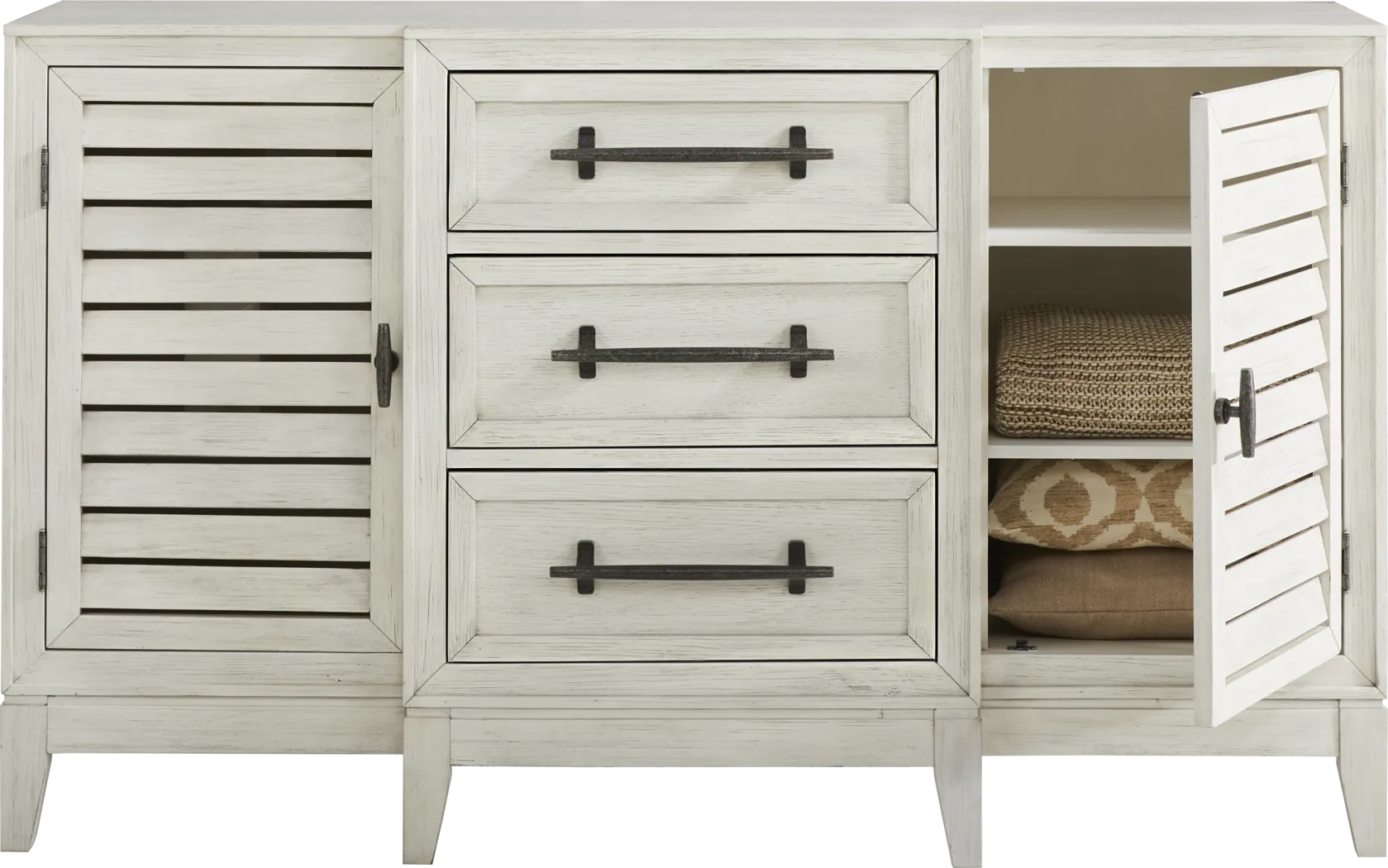 River Falls White 5 Pc Queen Panel Bedroom - Thumbnail - Image 4