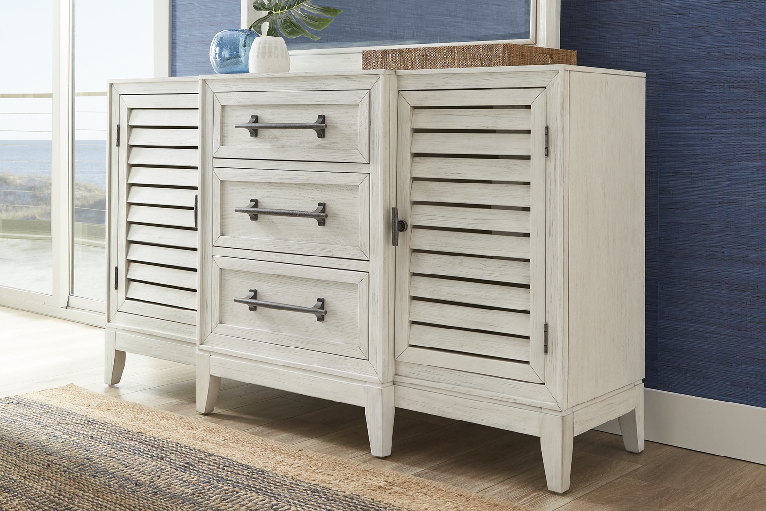 River Falls White 5 Pc Queen Slat Bedroom - Thumbnail - Image 7