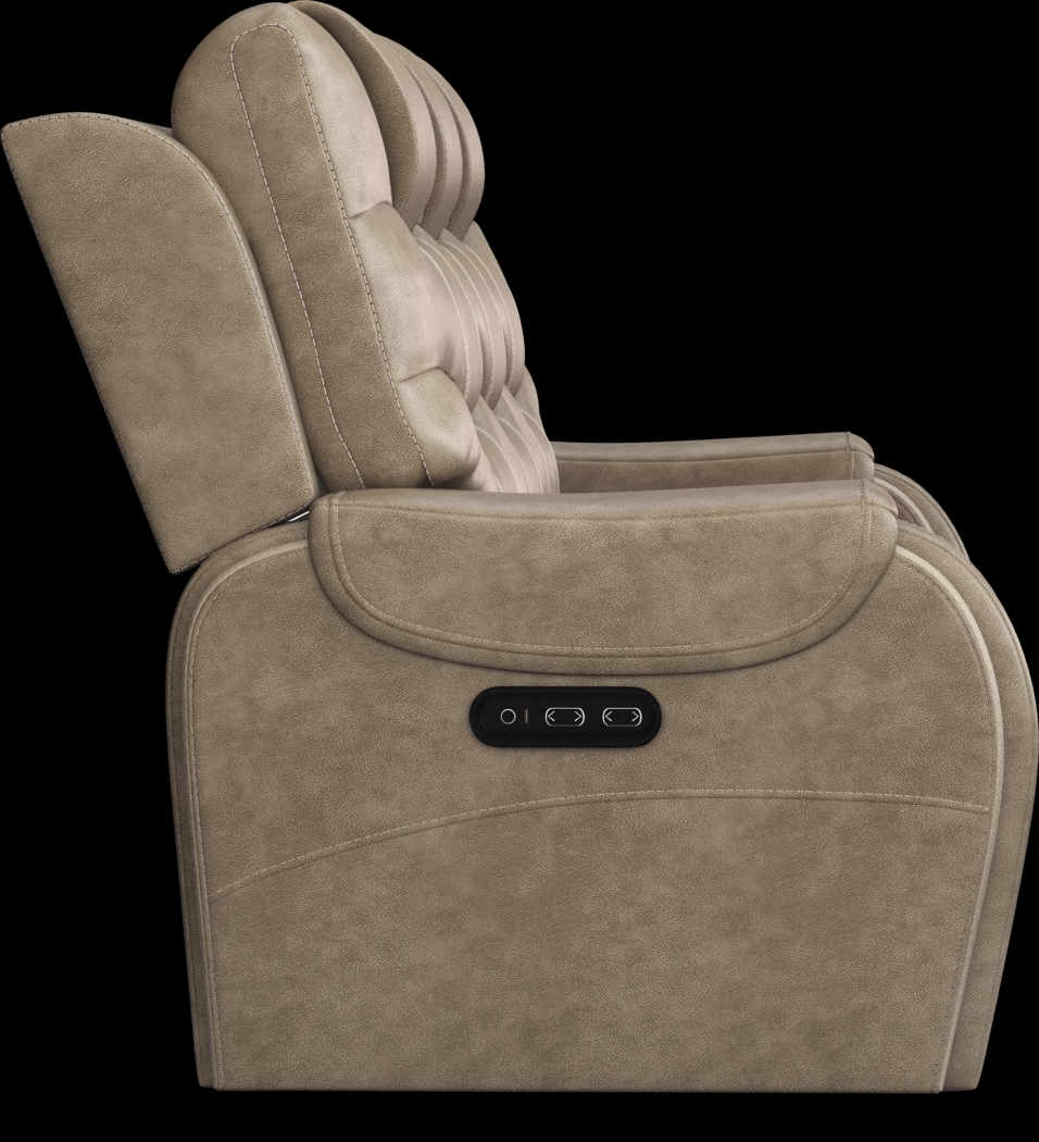 Laredo Springs Gray 5 Pc Dual Power Reclining Living Room - Thumbnail - Image 6