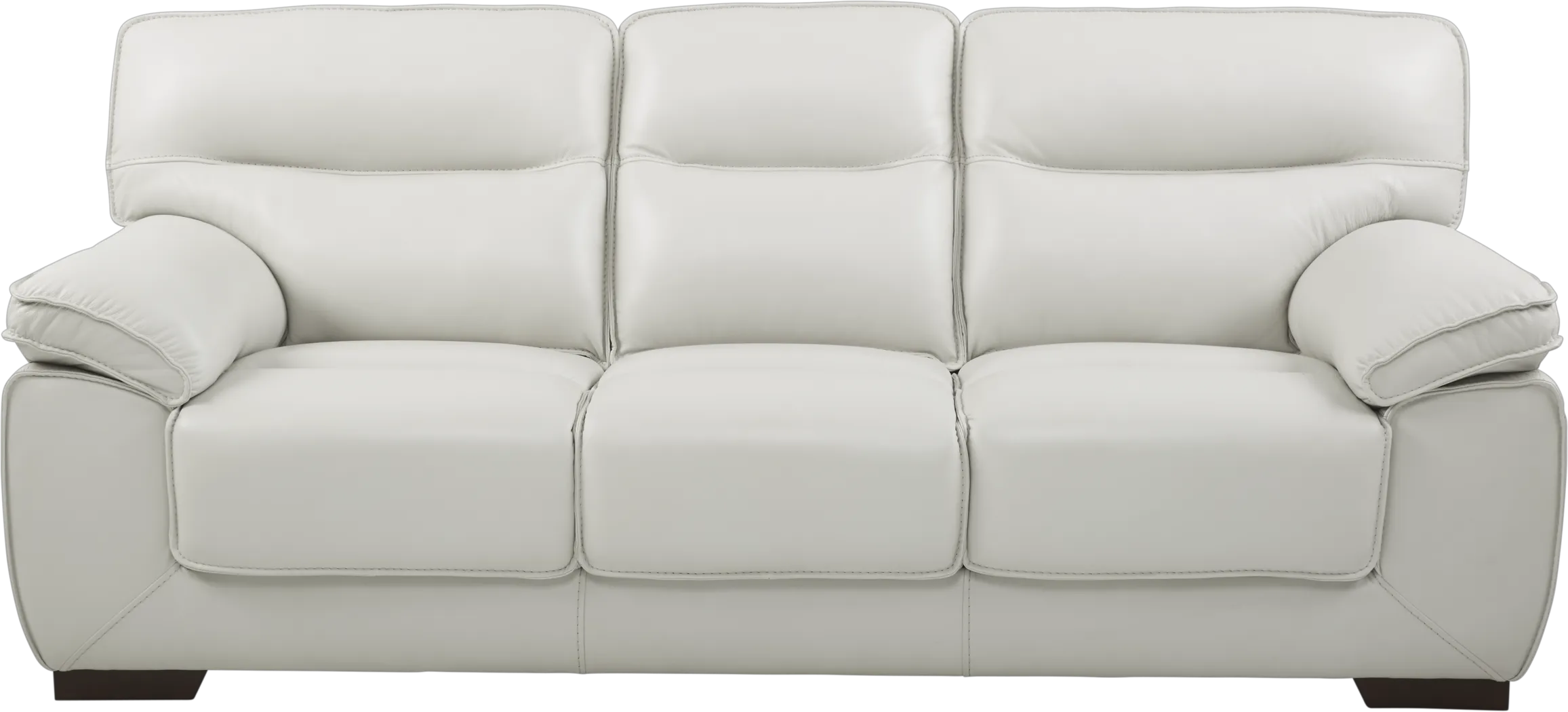 River Place Ice Leather Sofa - Thumbnail - Image 1