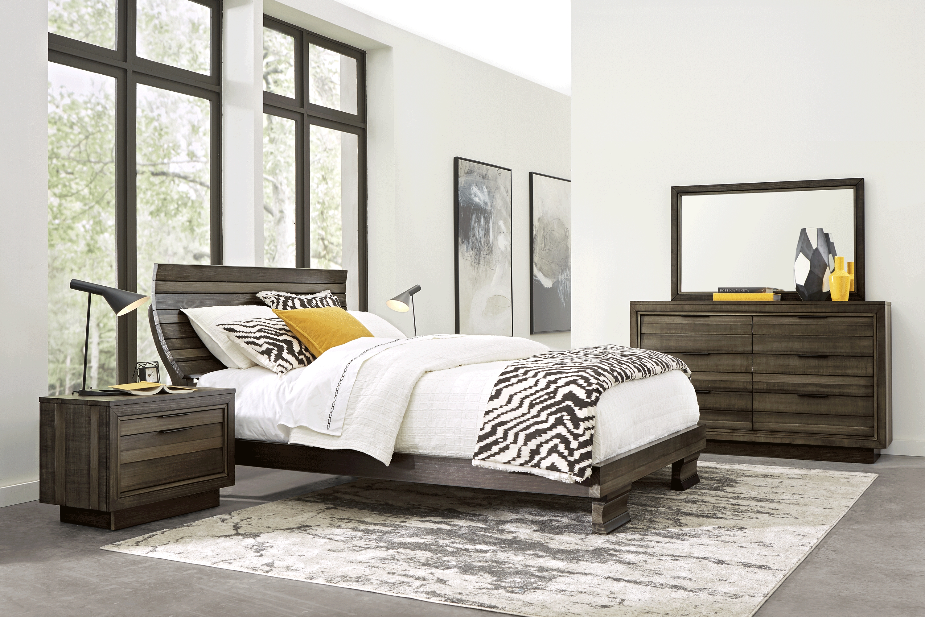 River Street Graphite 5 Pc King Scoop Bedroom - Thumbnail - Image 1