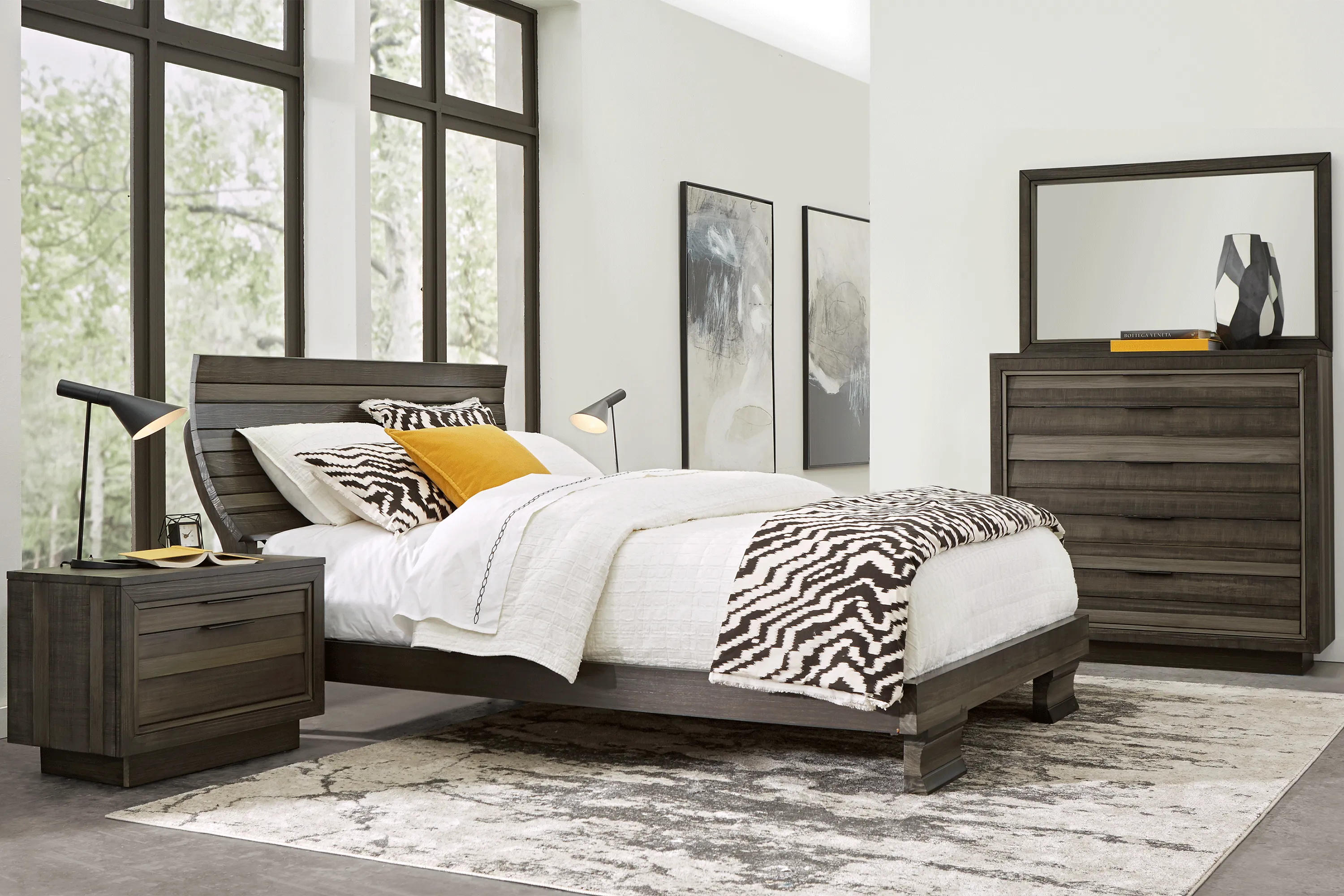 River Street Graphite 5 Pc King Scoop Bedroom - Thumbnail - Image 1