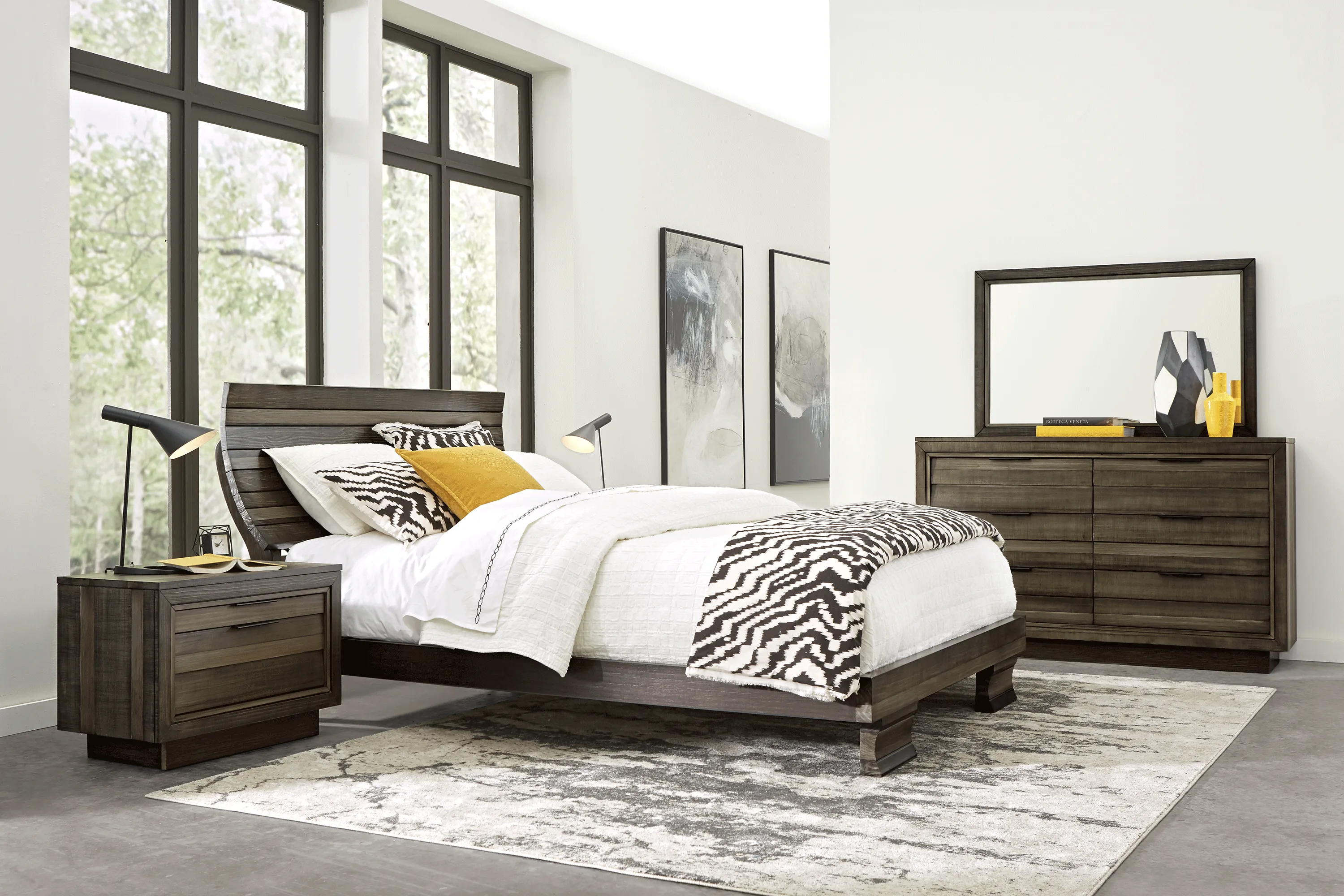 River Street Graphite 5 Pc Queen Scoop Bedroom - Thumbnail - Image 1