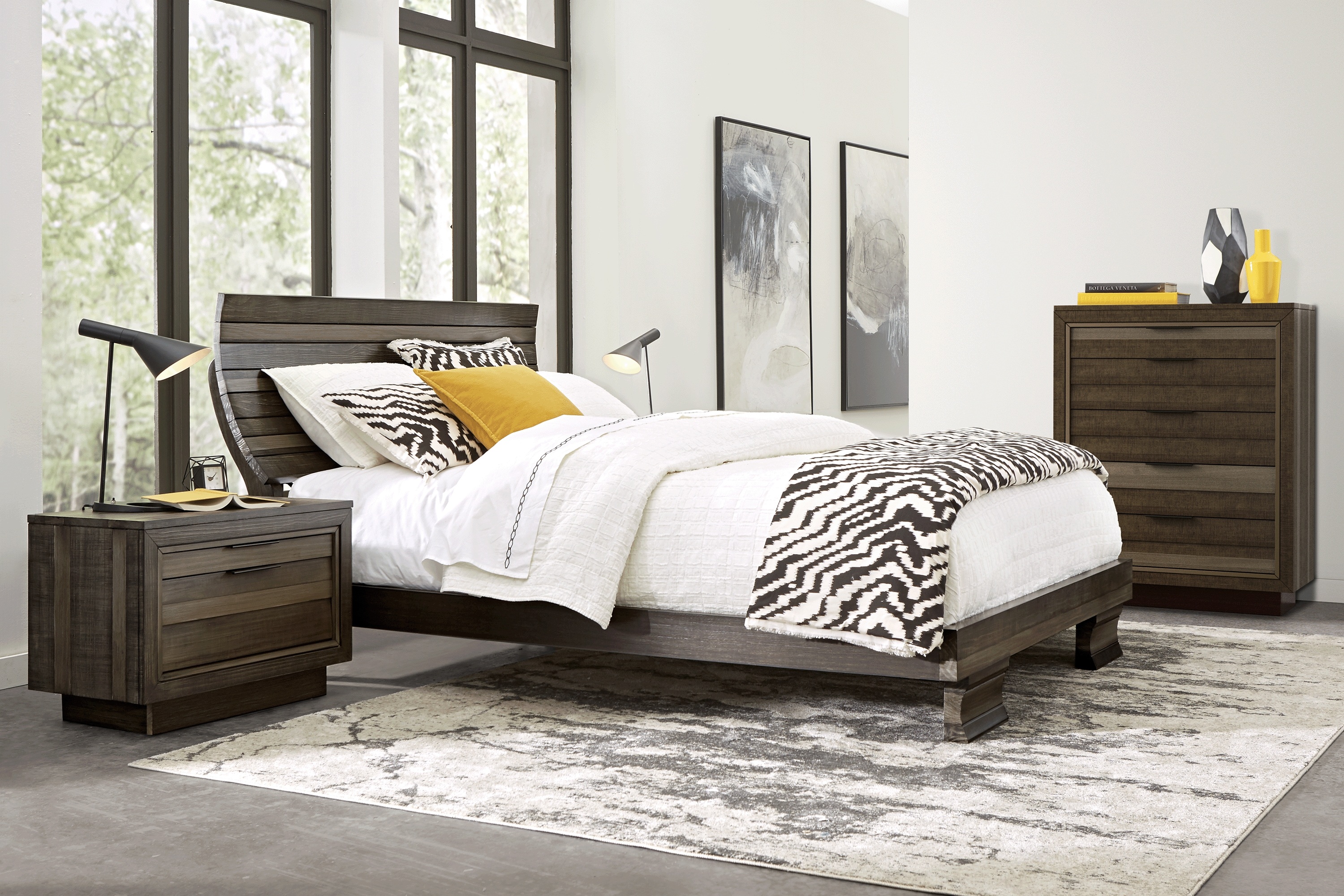 River Street Graphite 5 Pc Queen Scoop Bedroom - Thumbnail - Image 1