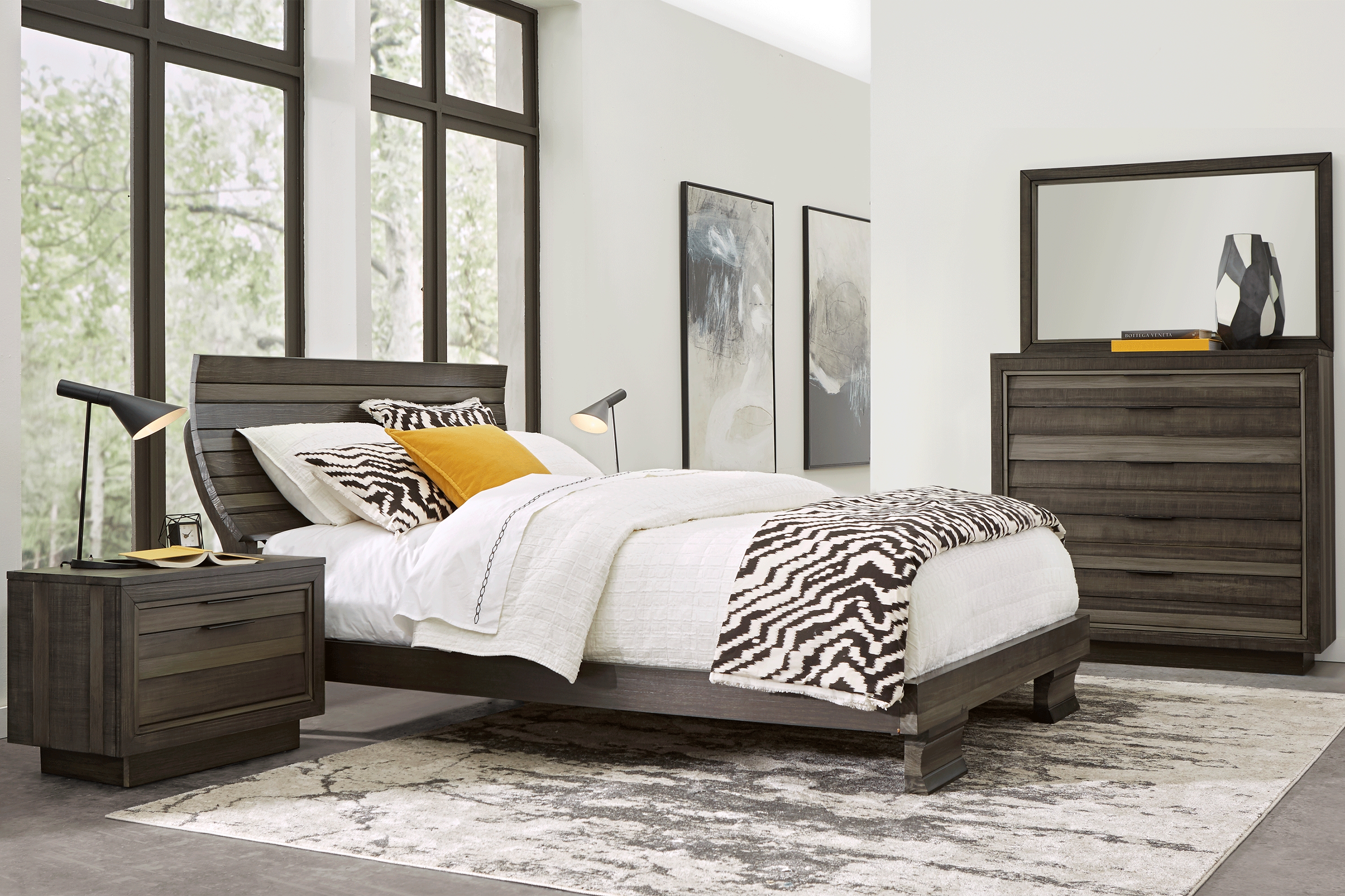 River Street Graphite 7 Pc Queen Scoop Bedroom - Thumbnail - Image 1