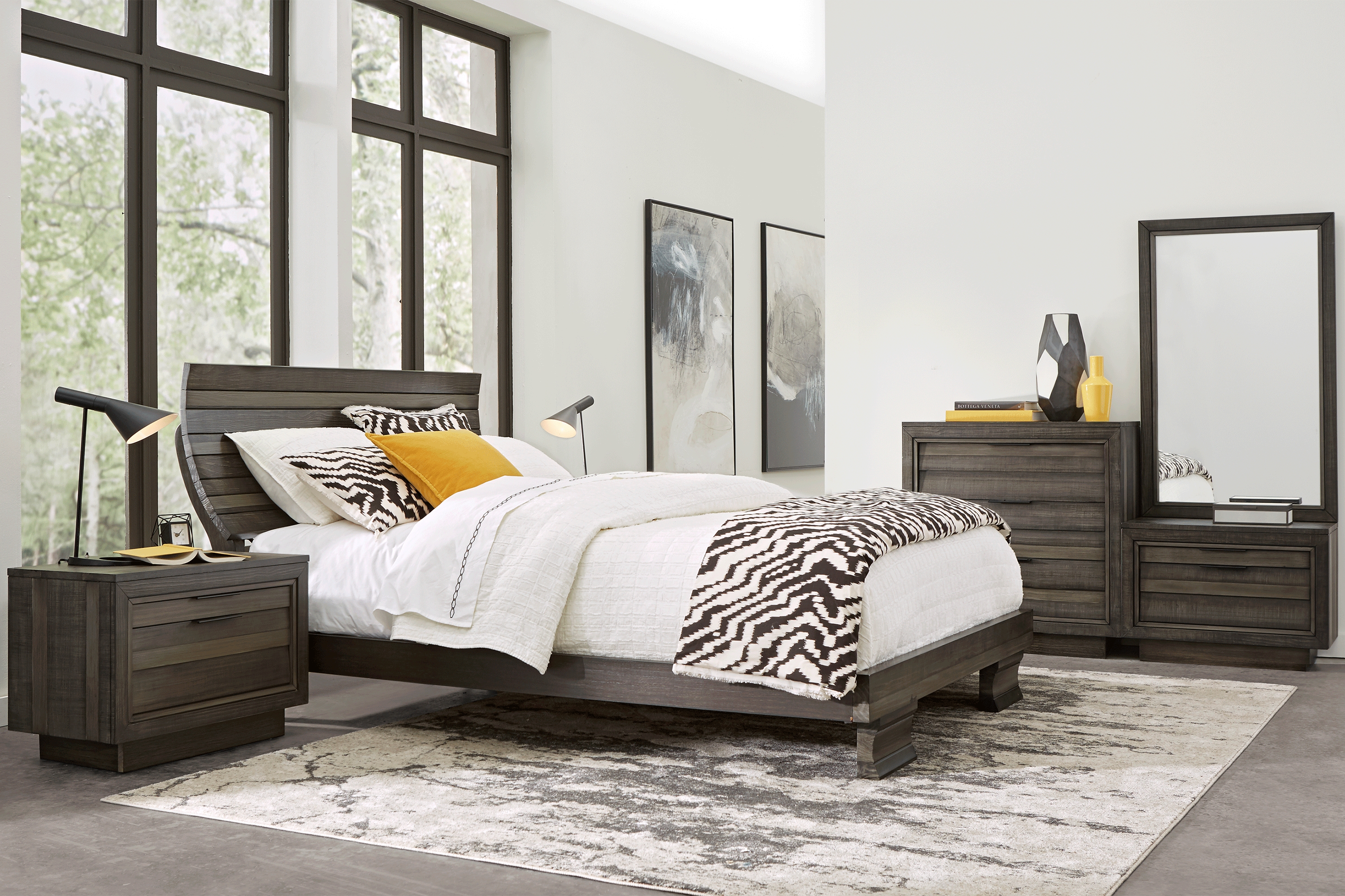 River Street Graphite 8 Pc Queen Scoop Bedroom - Thumbnail - Image 1