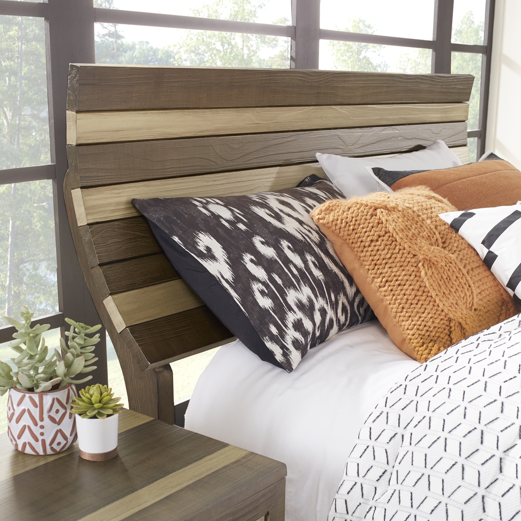 River Street Mocha 3 Pc King Scoop Bed - Thumbnail - Image 3