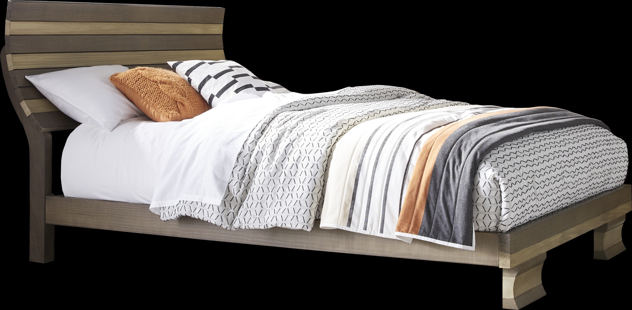 River Street Mocha 3 Pc King Scoop Bed - Thumbnail - Image 2