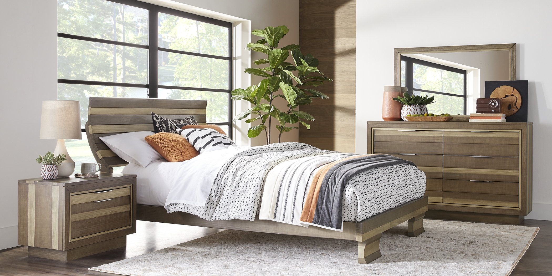 River Street Mocha 5 Pc King Scoop Bedroom - Thumbnail - Image 1