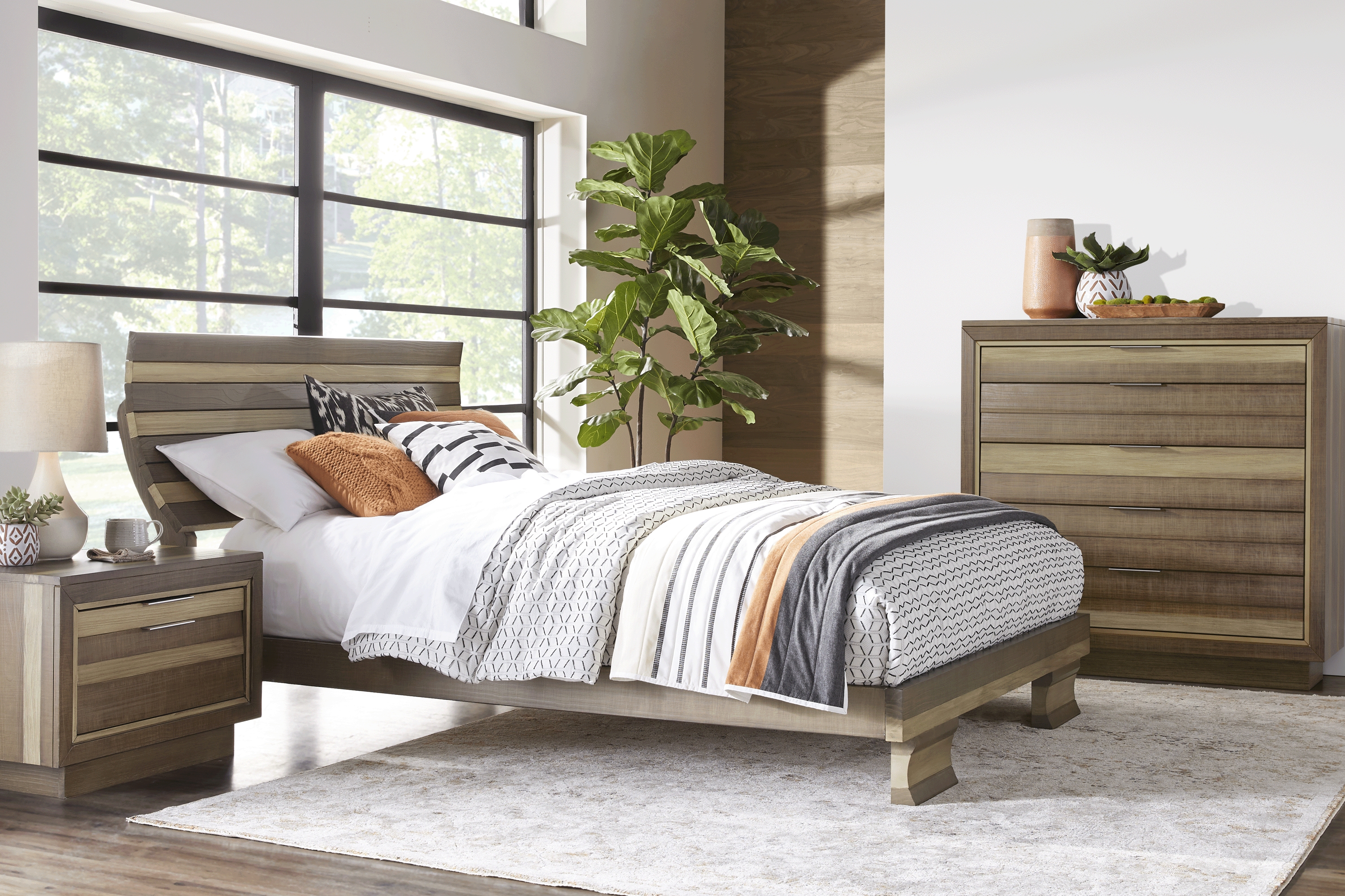 River Street Mocha 5 Pc Queen Bedroom - Thumbnail - Image 1