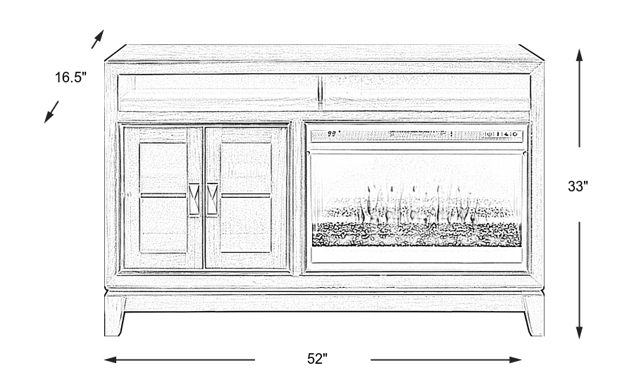 Dimension Image. Please refer to the Dimension Tab on this page for dimension details.