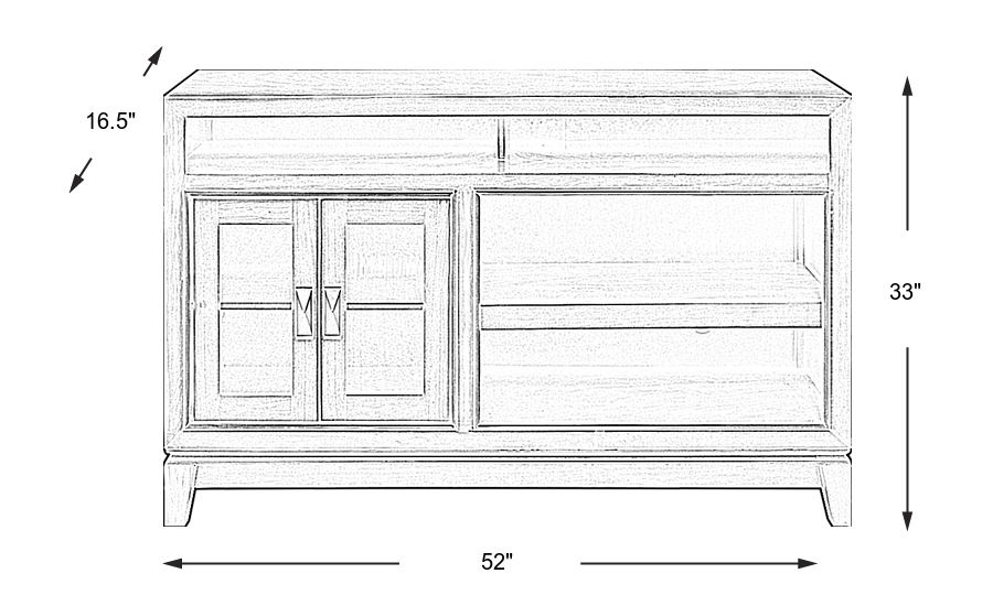 Dimension Image. Please refer to the Dimension Tab on this page for dimension details.