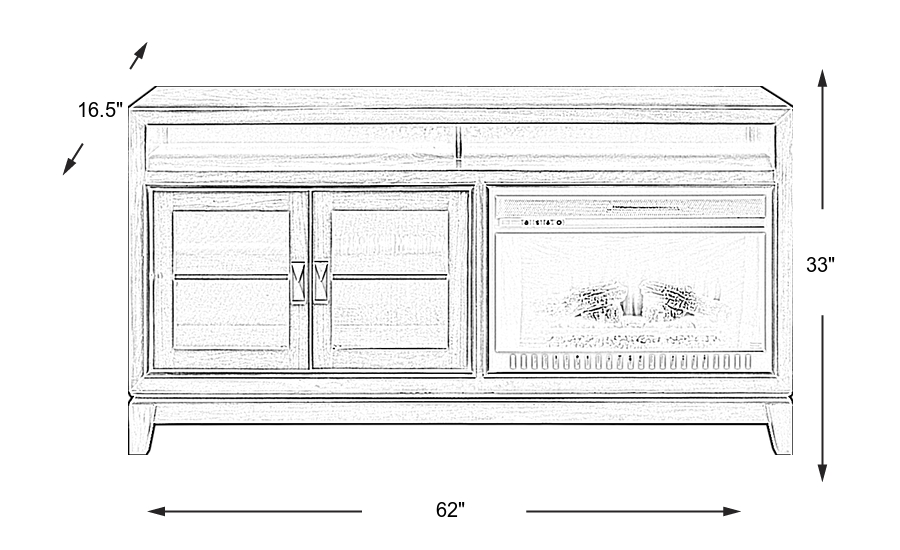 Dimension Image. Please refer to the Dimension Tab on this page for dimension details.