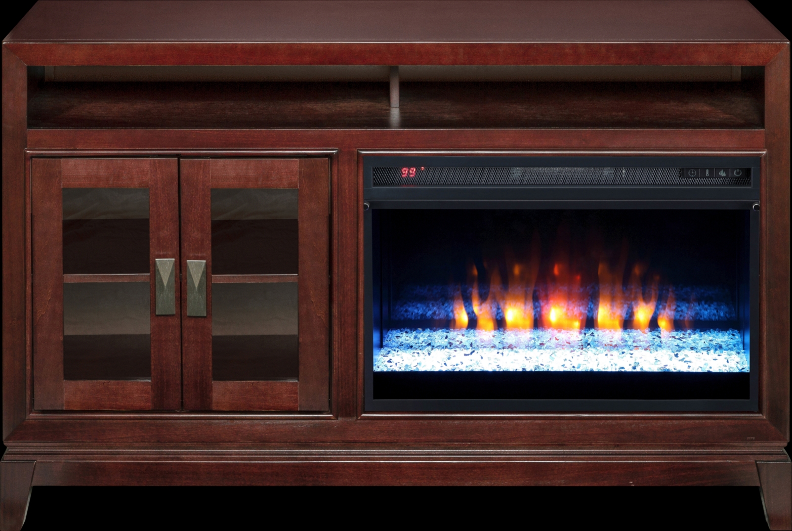 River Terrace Merlot 52 in. Console with Electric Fireplace - Thumbnail - Image 1