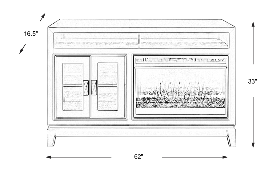 Dimension Image. Please refer to the Dimension Tab on this page for dimension details.