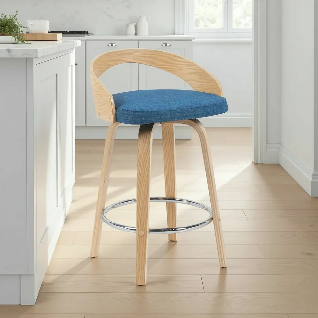 Riverair Blue Counter Height Stool - Thumbnail - Image 2
