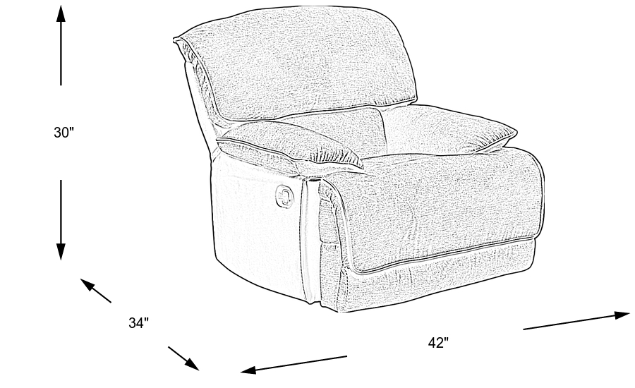 Dimension Image. Please refer to the Dimension Tab on this page for dimension details.