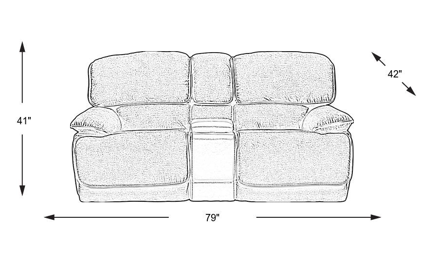 Dimension Image. Please refer to the Dimension Tab on this page for dimension details.