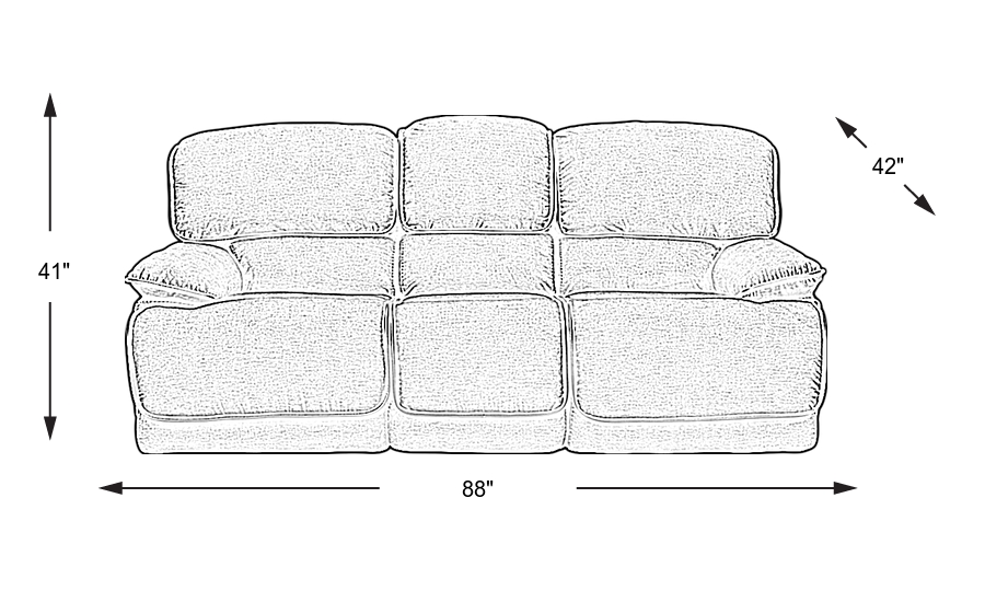 Dimension Image. Please refer to the Dimension Tab on this page for dimension details.