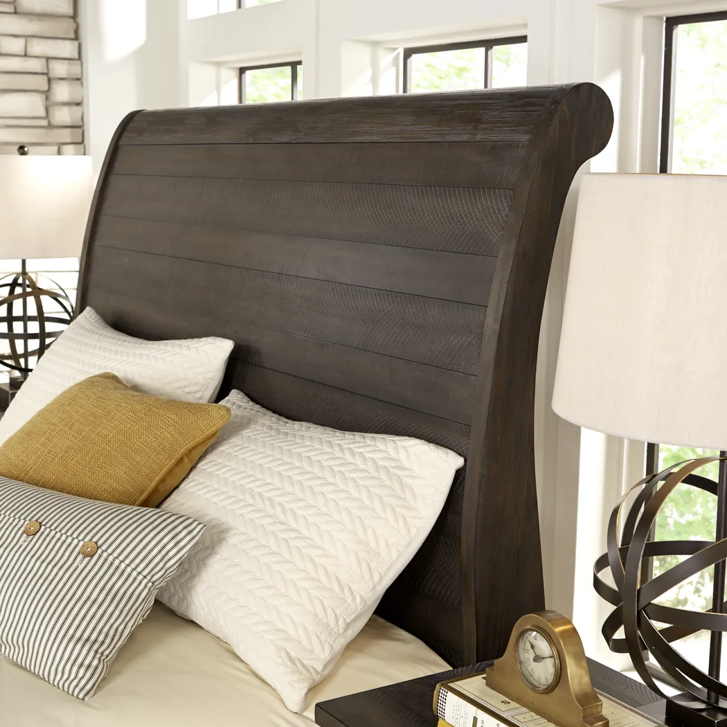 Rivercrest Gray 3 Pc Queen Sleigh Bed - Thumbnail - Image 2