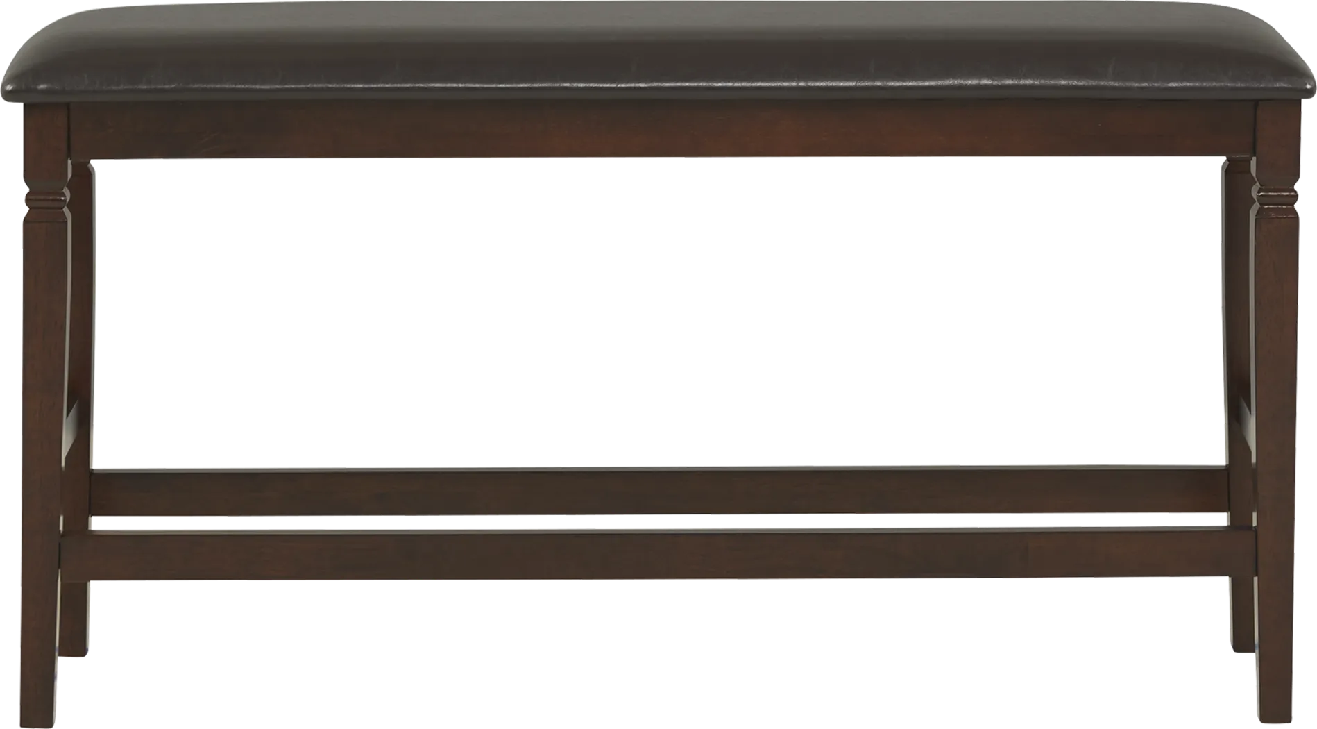 Riverdale Cherry 5 Pc Square Counter Height Dining Room with Slat Stools and Bench - Thumbnail - Image 4