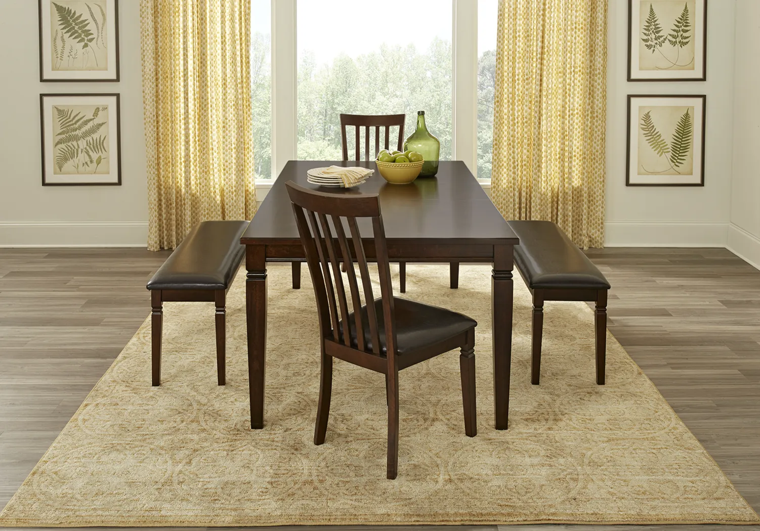 Riverdale Cherry Dining Bench - Thumbnail - Image 3