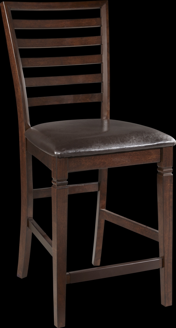 Riverdale Cherry Ladder Back Counter Height Stool - Thumbnail - Image 1