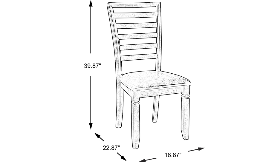 Dimension Image. Please refer to the Dimension Tab on this page for dimension details.