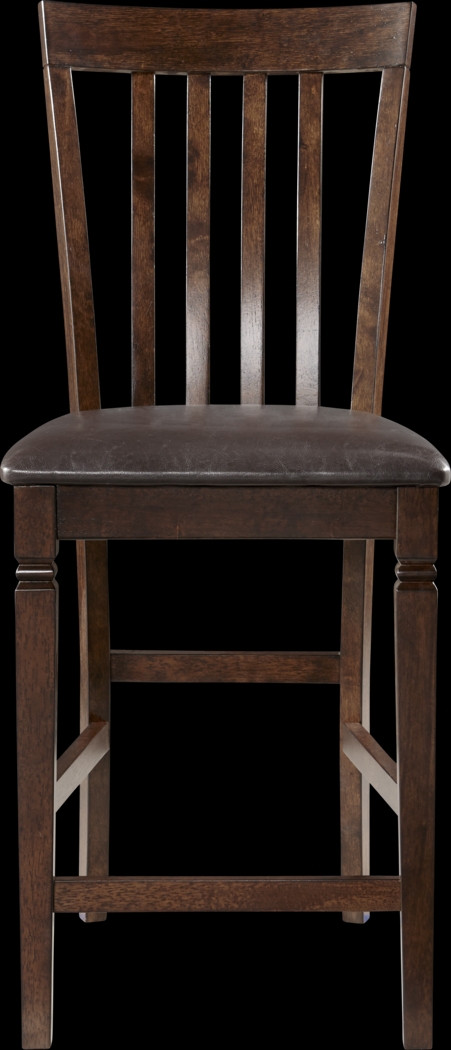 Riverdale Cherry Slat Back Counter Height Stool - Thumbnail - Image 4