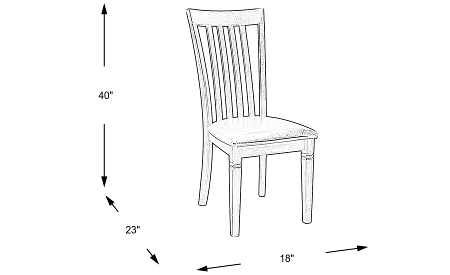 Dimension Image. Please refer to the Dimension Tab on this page for dimension details.