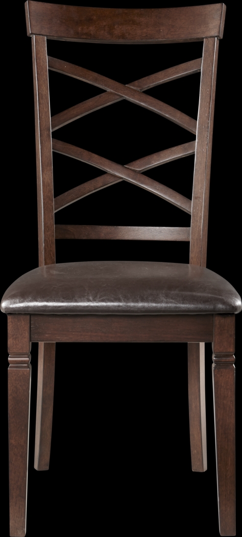 Riverdale Cherry X-Back Side Chair - Thumbnail - Image 4
