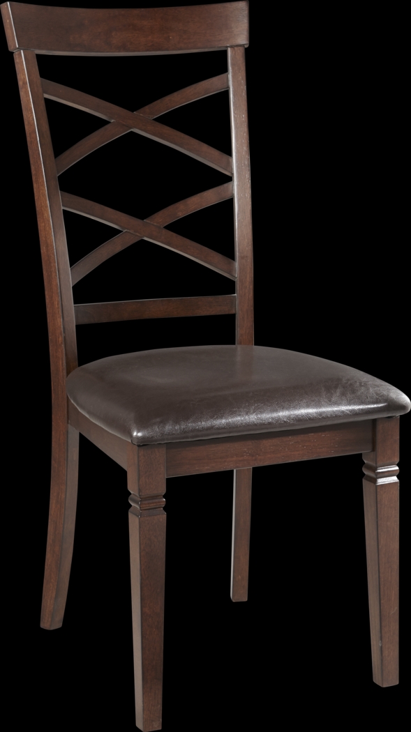 Riverdale Cherry X-Back Side Chair - Thumbnail - Image 1