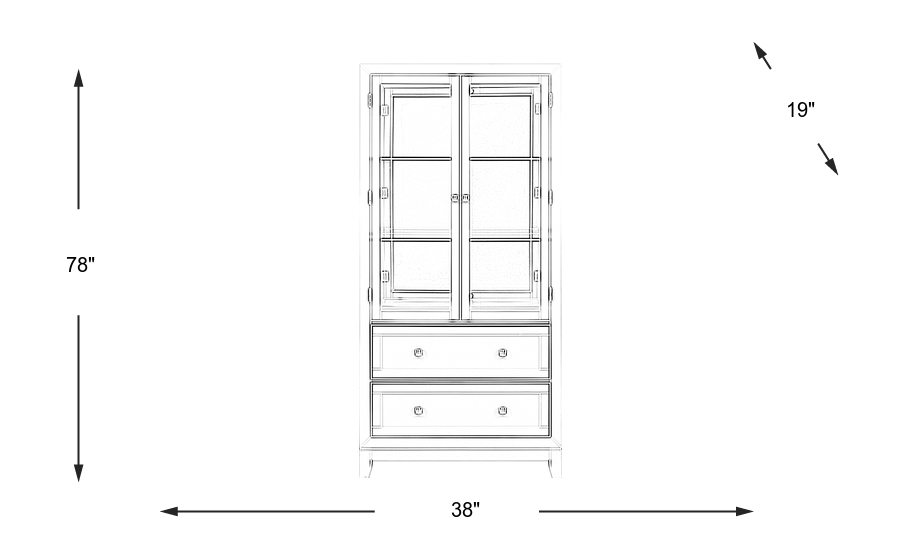 Dimension Image. Please refer to the Dimension Tab on this page for dimension details.