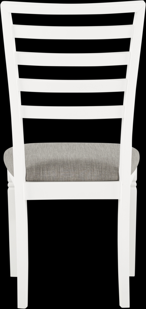 Riverdale White Ladder Back Side Chair - Thumbnail - Image 3